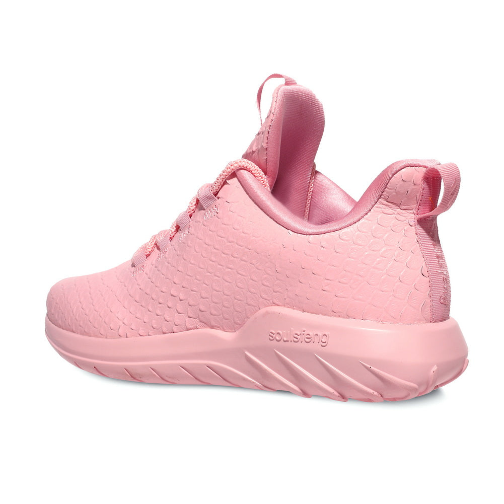 Soulsfeng DJ Colleen Shannon Snake Scale Sneaker Pink