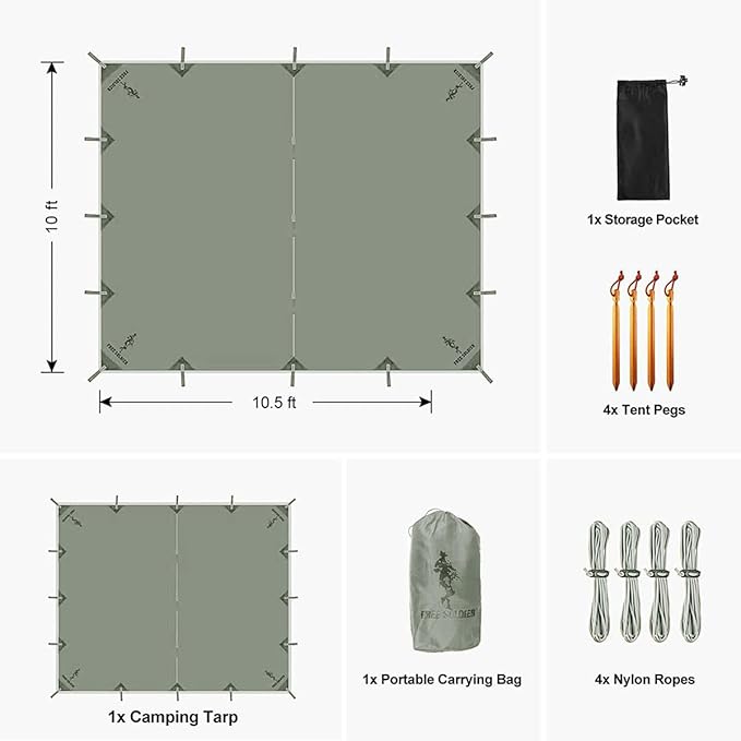 Soulsfeng X FS StormGuard Waterproof Tarp Shelter