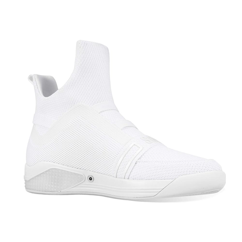 SKYTRACK Mesh Knit High Tops(White/Black/Red) Lighting Custom - Soulsfeng