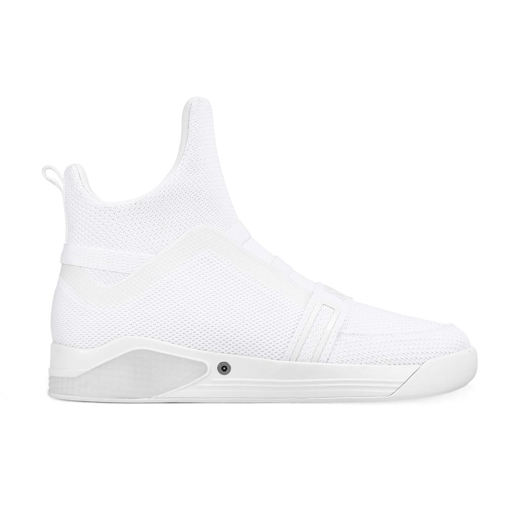 SKYTRACK Mesh Knit High Tops(White/Black/Red) Lighting Custom - Soulsfeng