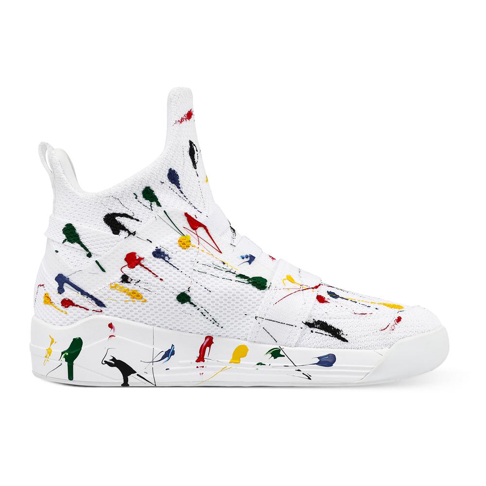 SKYTRACK Mesh Knit High Tops Spray White - Soulsfeng