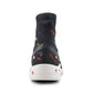 High Top Mesh Knit Spray Sneaker(Black/White) - Soulsfeng