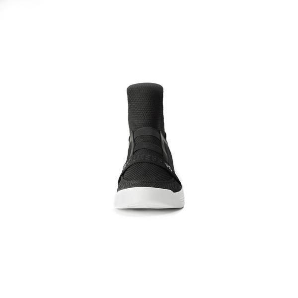 Mesh Knit High Tops(White/All Black/Black White) - Soulsfeng