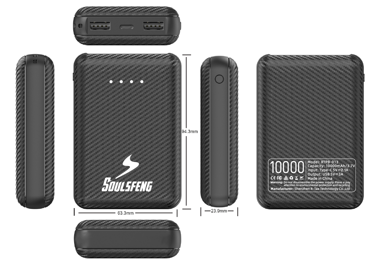 Soulsfeng 10000mAh Power Bank