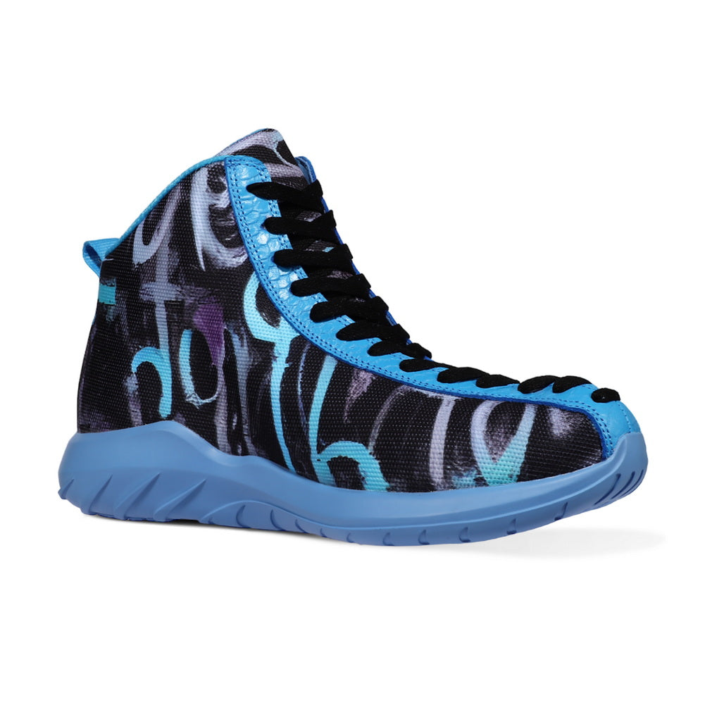 Night Hawk Graffiti Blue Sneaker