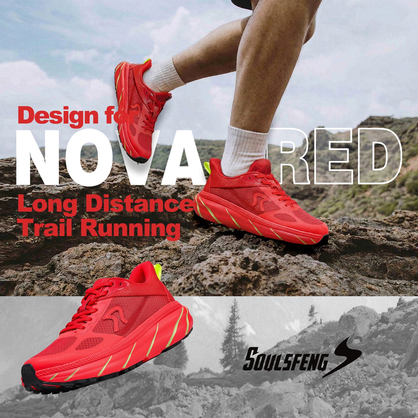 Soulsfeng Mountfinder Trail Running Shoes