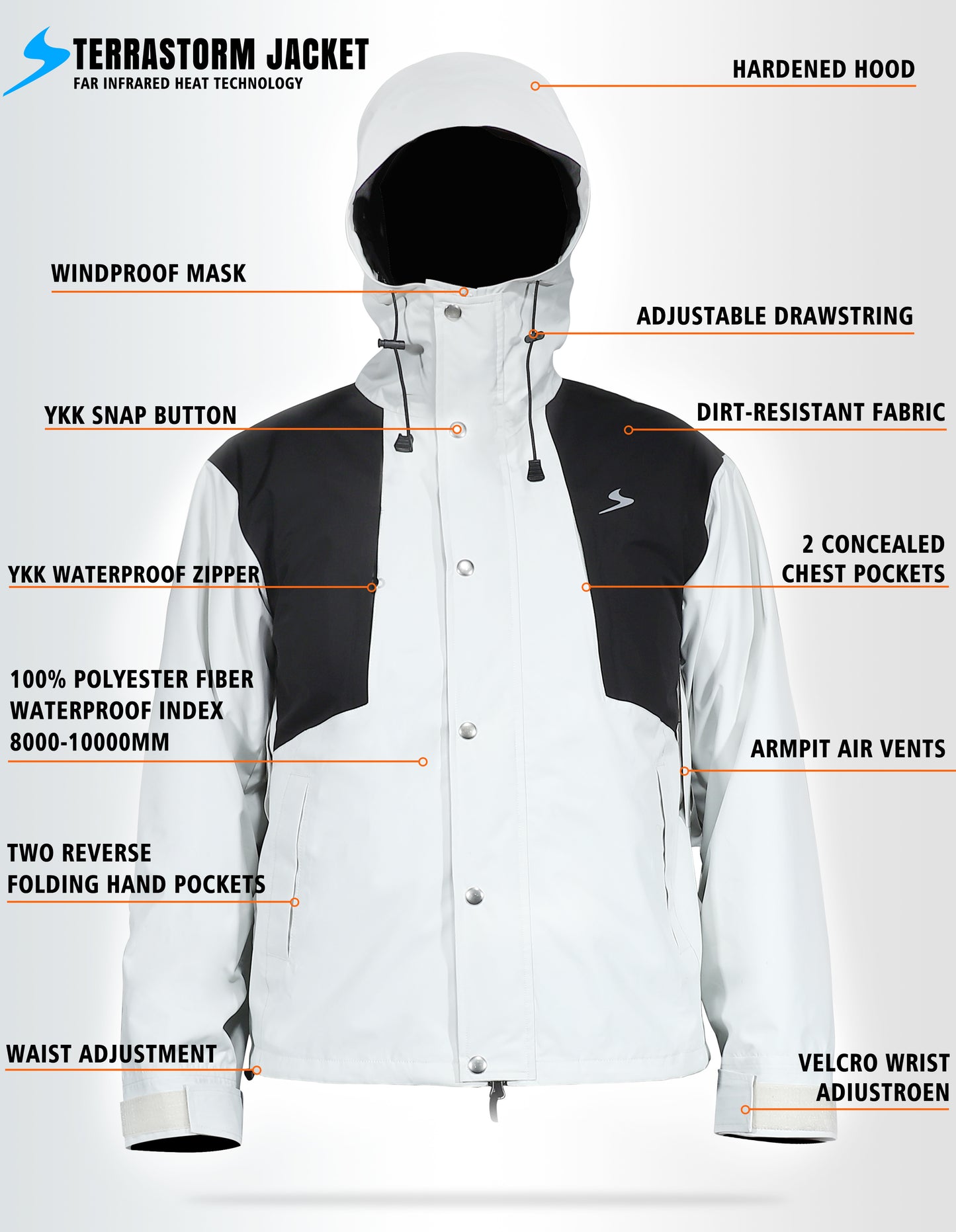 Soulsfeng Terra Storm Water-Proof Hoodie