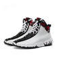 Snake Neck White High Top Sneakers - Soulsfeng