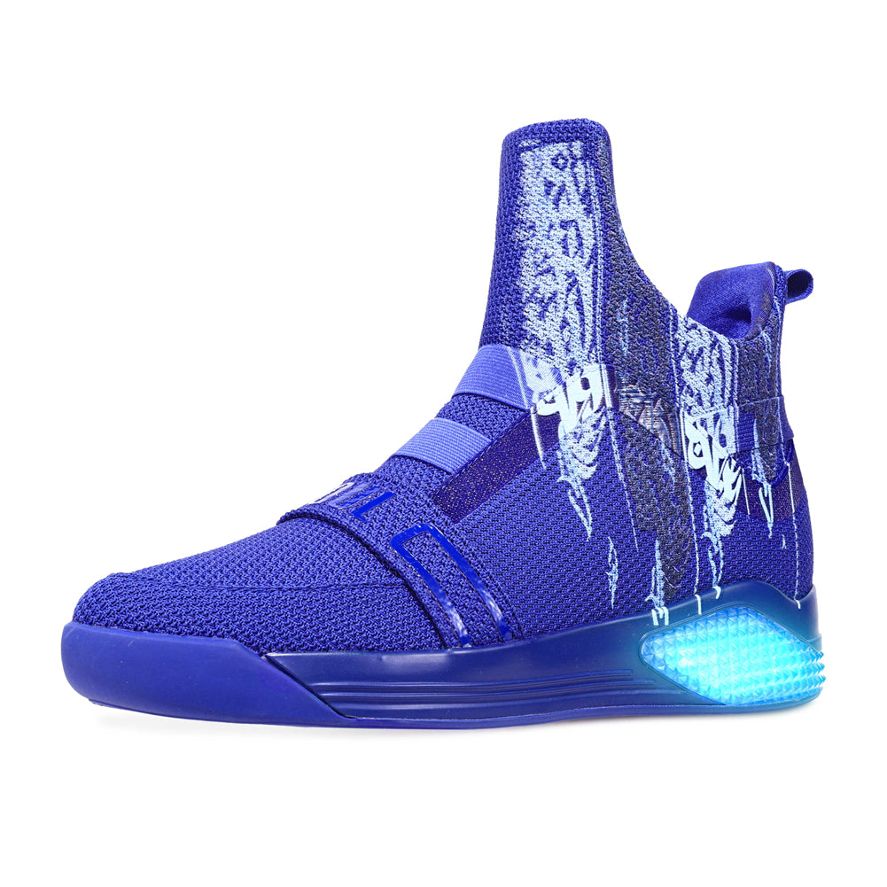 SKYTRACK X Rebosober Blue Graffiti Lighting Sneaker