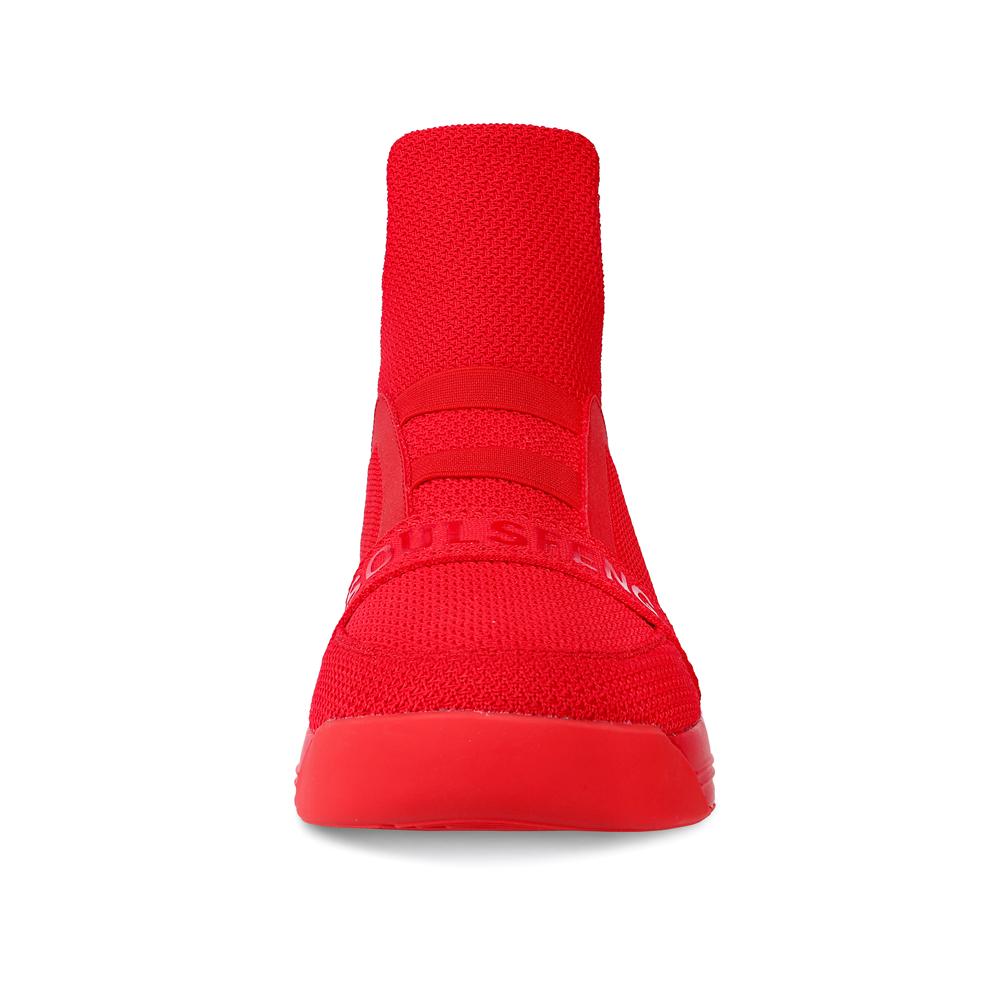 SKYTRACK Mesh Knit High Tops(White/Black/Red)  Lighting Custom - Soulsfeng