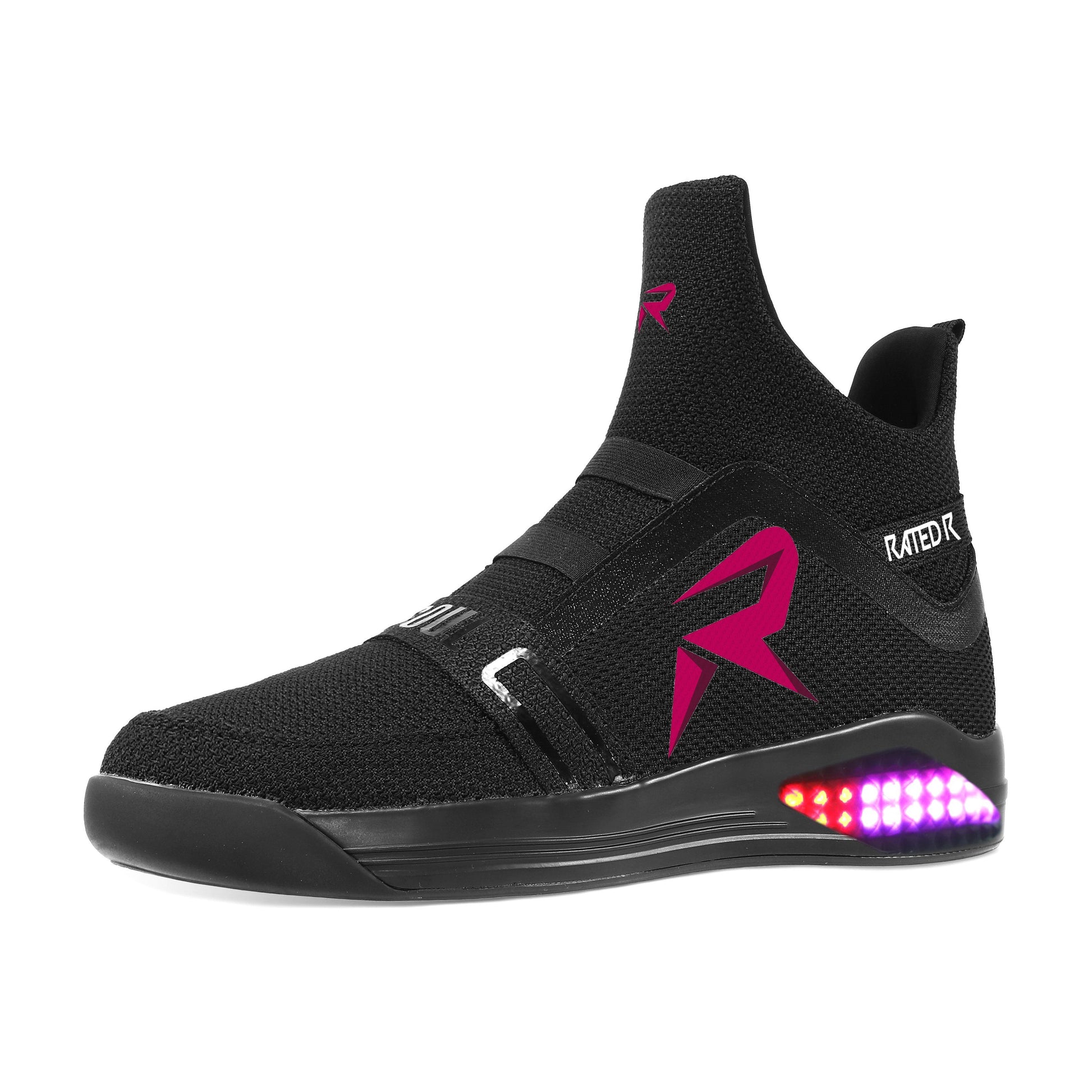 Soulsfeng X Rampage Rated R MPIRE SKYTRACK High Tops Lighting Custom(White/Black/Red) - Soulsfeng