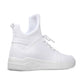 SKYTRACK Mesh Knit Lace Up High Tops White